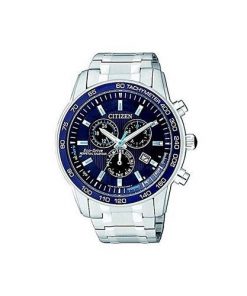 Montre Citizen Chronographe Perpetual Calendar - Argenté et Bleu