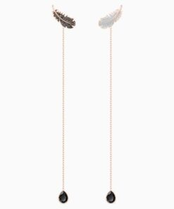 Boucles d’Oreilles Swarovski Doré Rose