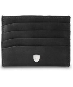 Porte-cartes de crédit en cuir Nappa DV Noir